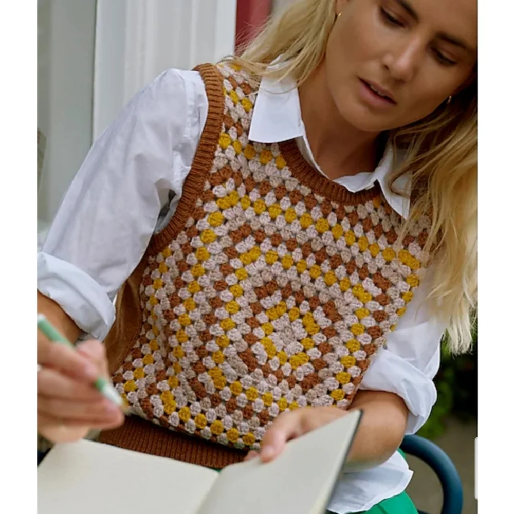 23. J.Crew Crochet sweater-vest